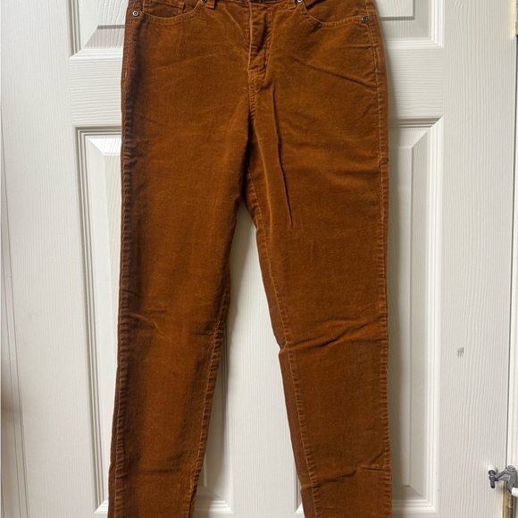 ModCloth Orange Brown Corduroy Pants, size 2 - Picture 6 of 7